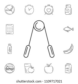 Skipping rope icon. Simple element illustration. Skipping rope symbol design from Gym and Health collection set. Can be used for web and mobile on white background