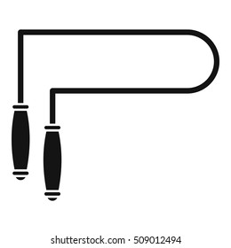 Skipping rope icon. Simple illustration of skipping rope vector icon for web