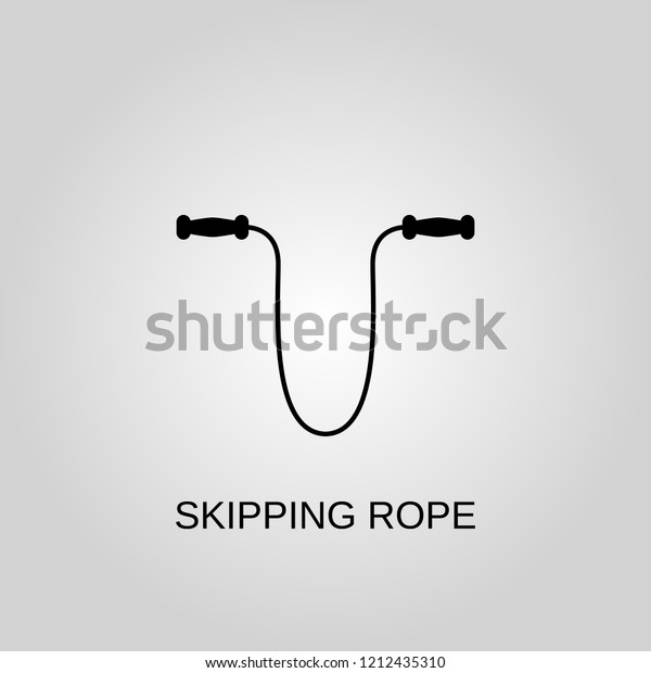 Skipping Rope Icon Skipping Symbol Flat Stock Vector (Royalty Free ...
