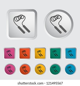 Skipping rope icon. Vector illustration.