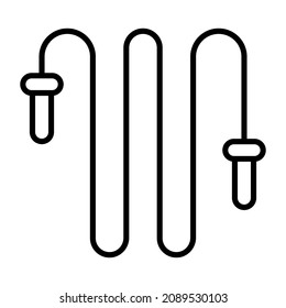 Skipping Rope icon vector image. Can also be used for web apps, mobile apps and print media.
