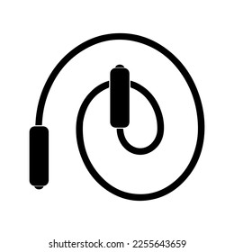 skipping rope icon vector isolated on background