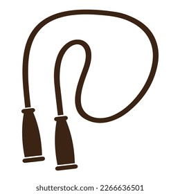 skipping rope icon vector isolated on background