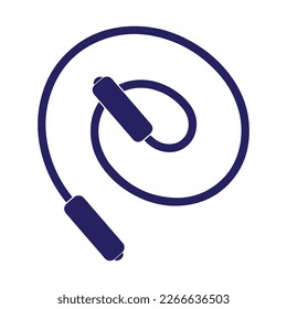omitiendo el vector de icono de cuerda aislado en el fondo