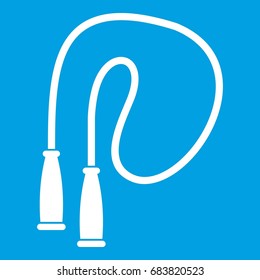 Skipping rope icon white