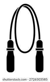 Icono de saltar la cuerda. Ilustración de equipo de entrenamiento. Vector de equipos de gimnasio. Ejercicio cardiorrespiratorio.