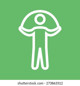 Skipping rope, jumping, exercise icon vector image. Can also be used for sports, fitness, recreation. Suitable for web apps, mobile apps and print media.