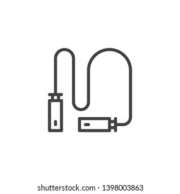 Skipping rope line icon. linear style sign for mobile concept and web design. Jump rope outline vector icon. Symbol, logo illustration. Pixel perfect vector graphics