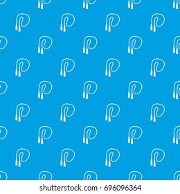 Skipping rope pattern repeat seamless in blue color for any design. Vector geometric illustration