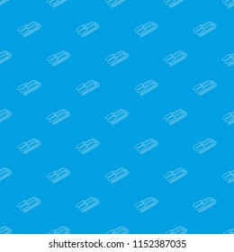 Skipping rope pattern vector seamless blue repeat for any use