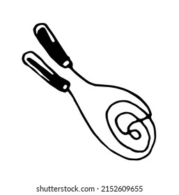 Skipping rope. Vector clipart. 
Isolated on transparent background