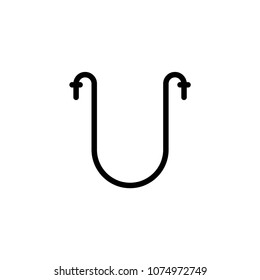 Skipping rope vector icon