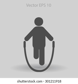 skipping rope vector icon