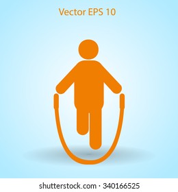 skipping rope vector icon