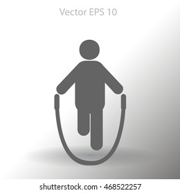 skipping rope vector icon