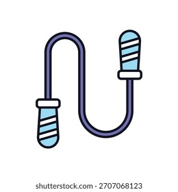 Ignorando a ilustração de stock do ícone de vetor de corda