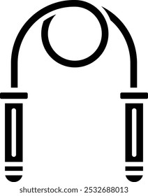 Skipping Rope Vector Illustration Detailed Icon