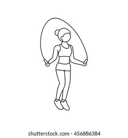 Skipping vector icon