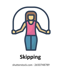 Skipping Vector Icon which can easily modify or edit

