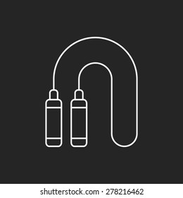 skipping-rope line icon