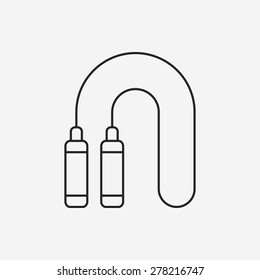 skipping-rope line icon