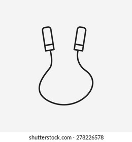 skipping-rope line icon