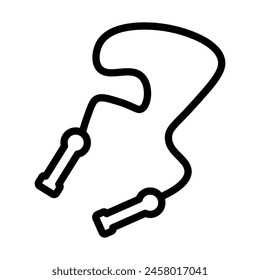 skiprope Vector Line Icon Design