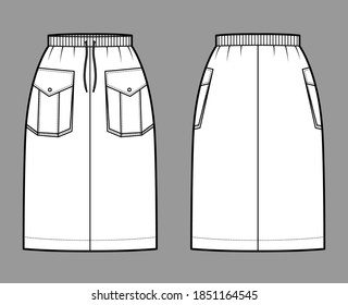 Similar Images, Stock Photos & Vectors of SKIRT Fashion technical ...