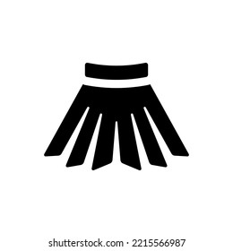 Skirt clothing icon (Simple vector illustration)