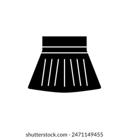 icono de línea de concepto de falda. Ilustración de elemento simple. diseño de símbolo de contorno de concepto de falda.