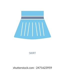 skirt concept line icon. Simple element illustration. skirt concept outline symbol design.