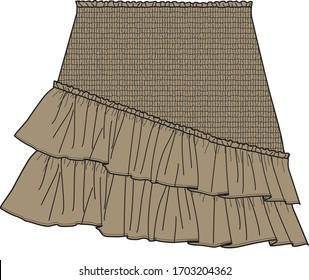 how to draw skirts