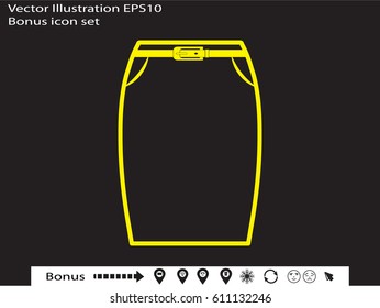 Skirt female, vector illustration of Eps10
