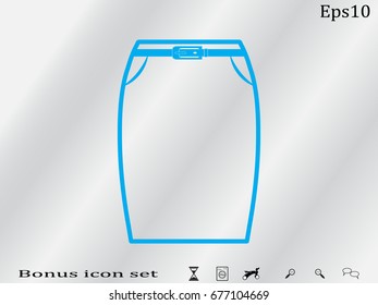 Skirt female, vector illustration of Eps10