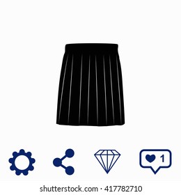 Skirt icon.