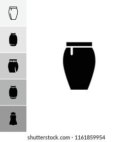 Skirt icon. collection of 6 skirt filled and outline icons such as . editable skirt icons for web and mobile.