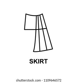 skirt icon. Element of summer clothes for mobile concept and web apps. Detailed skirt icon can be used for web and mobile. Premium icon on white background