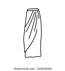 skirt icon. Fashion sign. Vector illustration