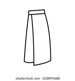 skirt icon. Fashion sign. Vector illustration