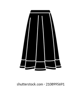 skirt icon. Fashion sign. Vector illustration