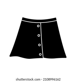 skirt icon. Fashion sign. Vector illustration