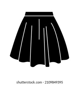 skirt icon. Fashion sign. Vector illustration