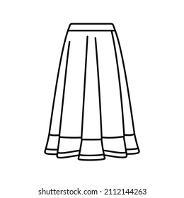 skirt icon. Fashion sign. Vector illustration