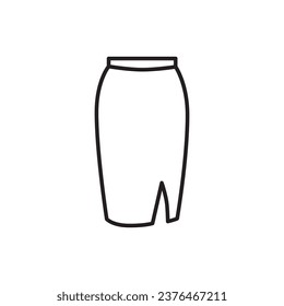 Skirt icon. Skirt flat sign design. Skirt vector symbol pictogram. UX UI icon 