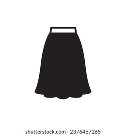 Skirt icon. Skirt flat sign design. Skirt vector symbol pictogram. UX UI icon 