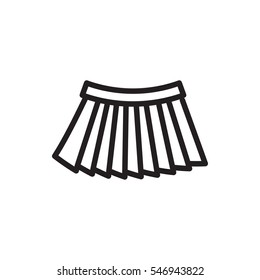 skirt icon illustration isolated vector sign symbol