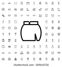 skirt icon illustration isolated vector sign symbol