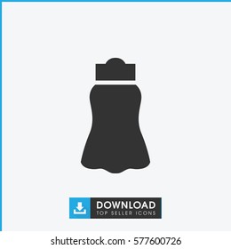 skirt icon illustration isolated vector sign symbol