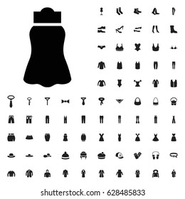 Skirt icon illustration isolated vector sign symbol. clothes icons vector set. on white background