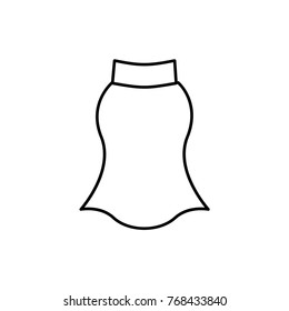 skirt icon illustration isolated vector sign symbol